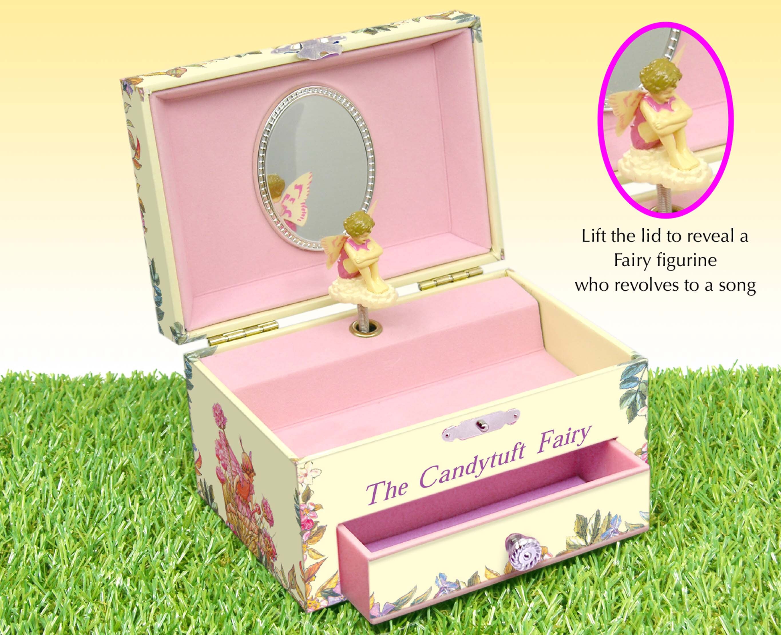 Musical Jewelry Box Flower Fairies, Vintage Musical Jewelry Box, Musical Jewelry Box, Musical