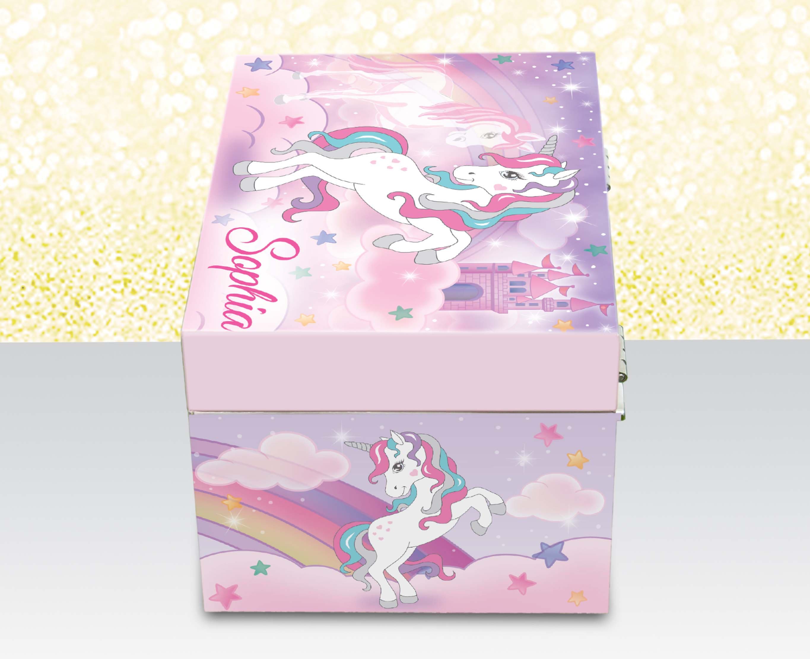Personalized Musical Jewelry Box, Unicorn Musical Jewelry Box, Gift for