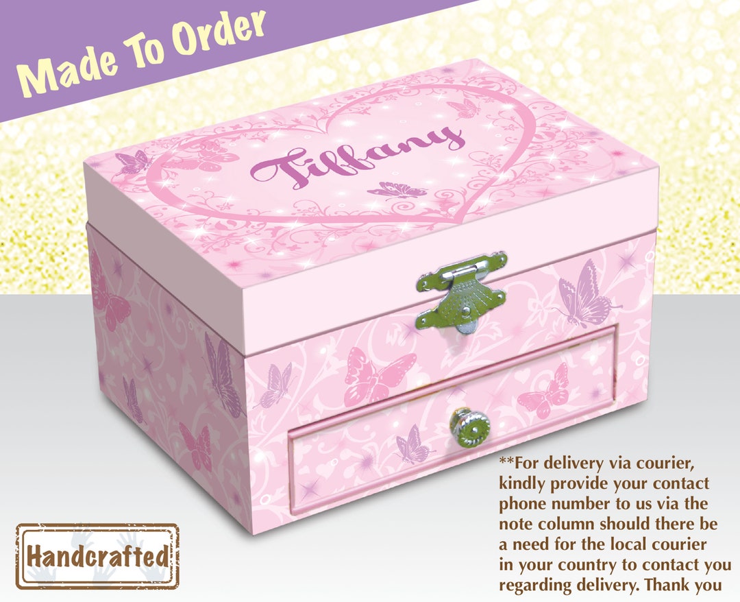 Personalized Musical Jewelry Box,ballerina Musical Box,gift for Girl