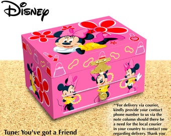 Musical Jewelry Box - Disney Minnie, Vintage Musical Jewelry Box, Musical Jewelry Box, Musical Jewelry Box for Girls, Musical Box