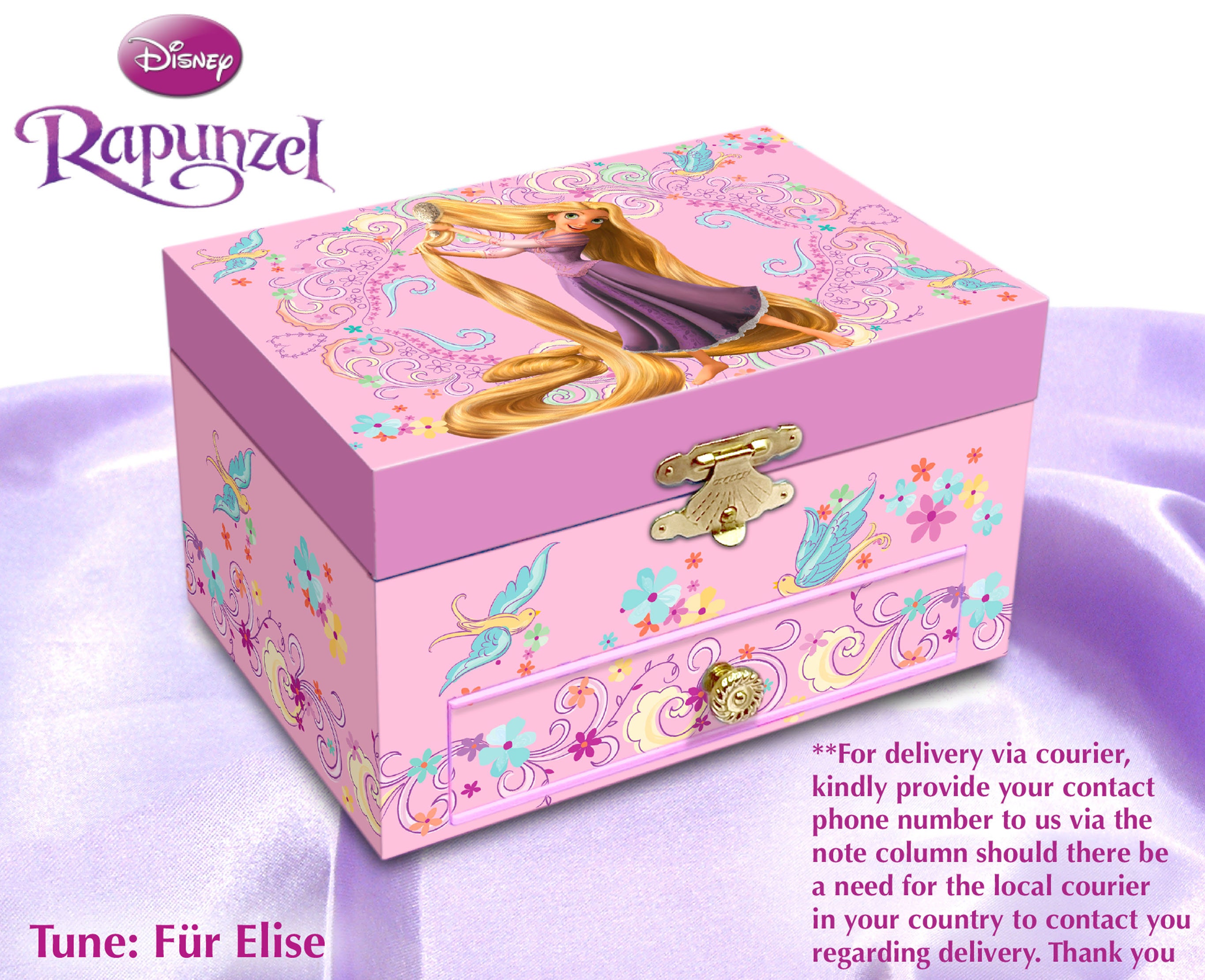 Musical Jewelry Box Disney Rapunzel Vintage Musical Jewelry Etsy