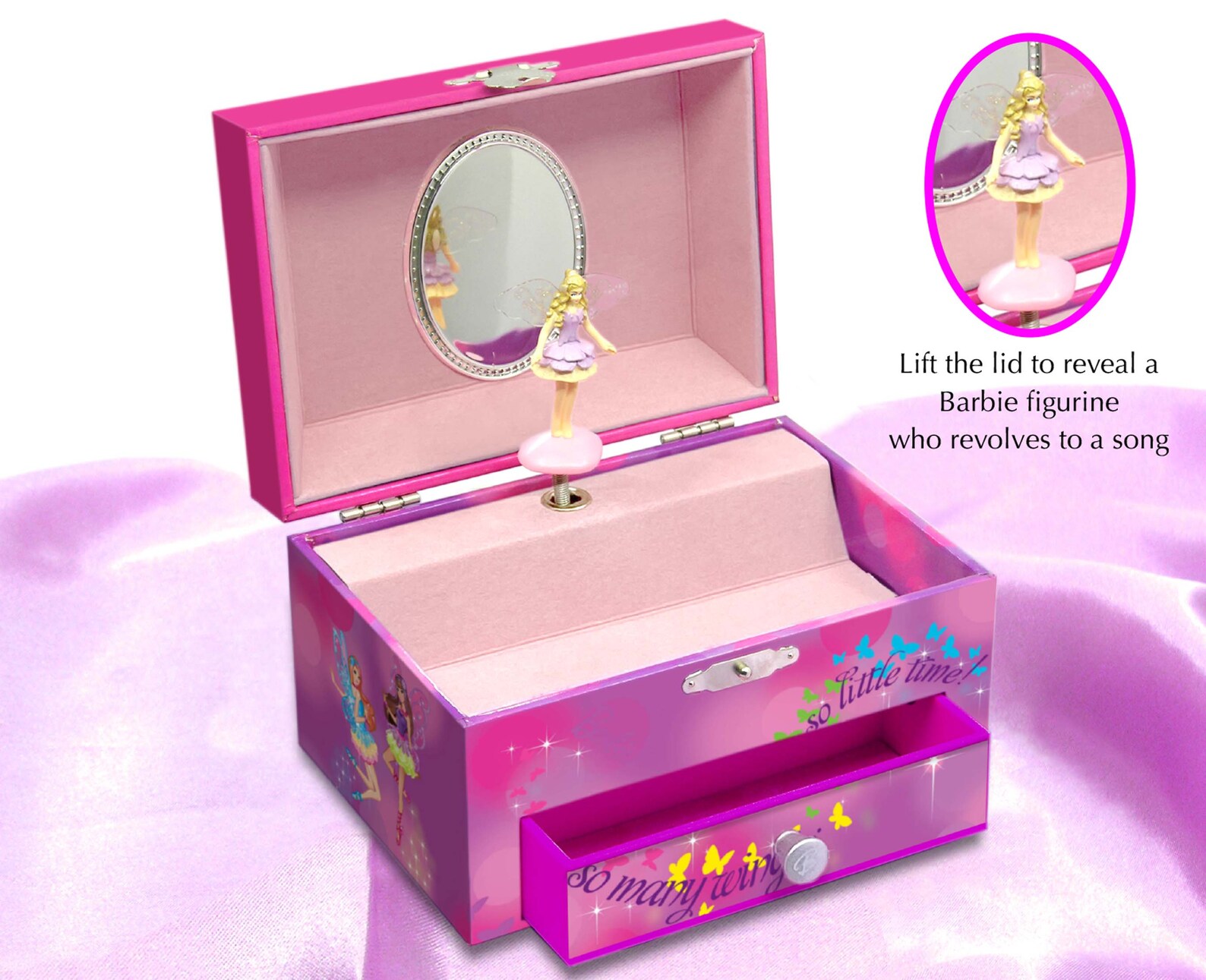 Musical Jewelry Box Barbie a Fairy Secret Vintage Musical Etsy