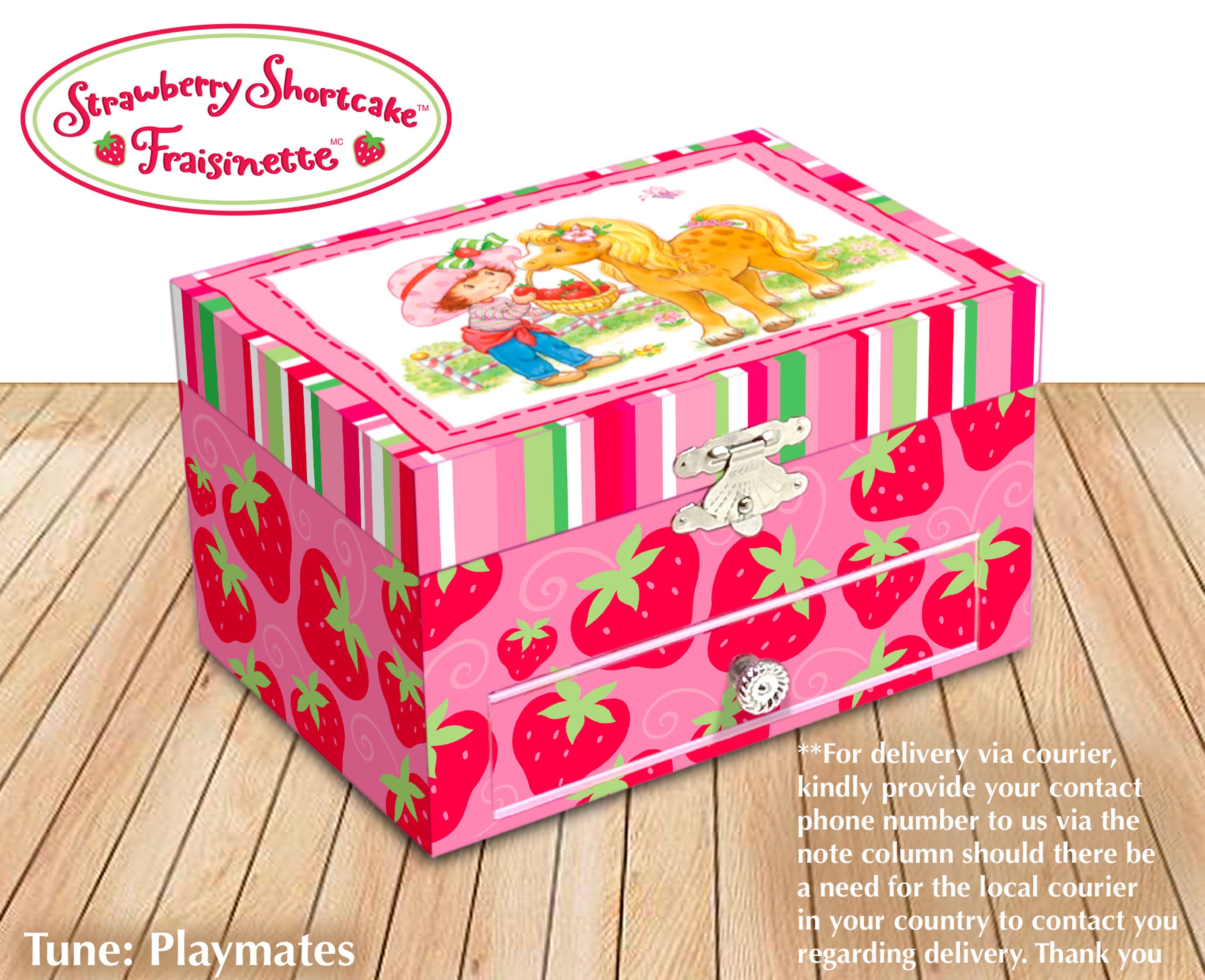 Musical Jewelry Box Strawberry Shortcake Vintage Musical Etsy