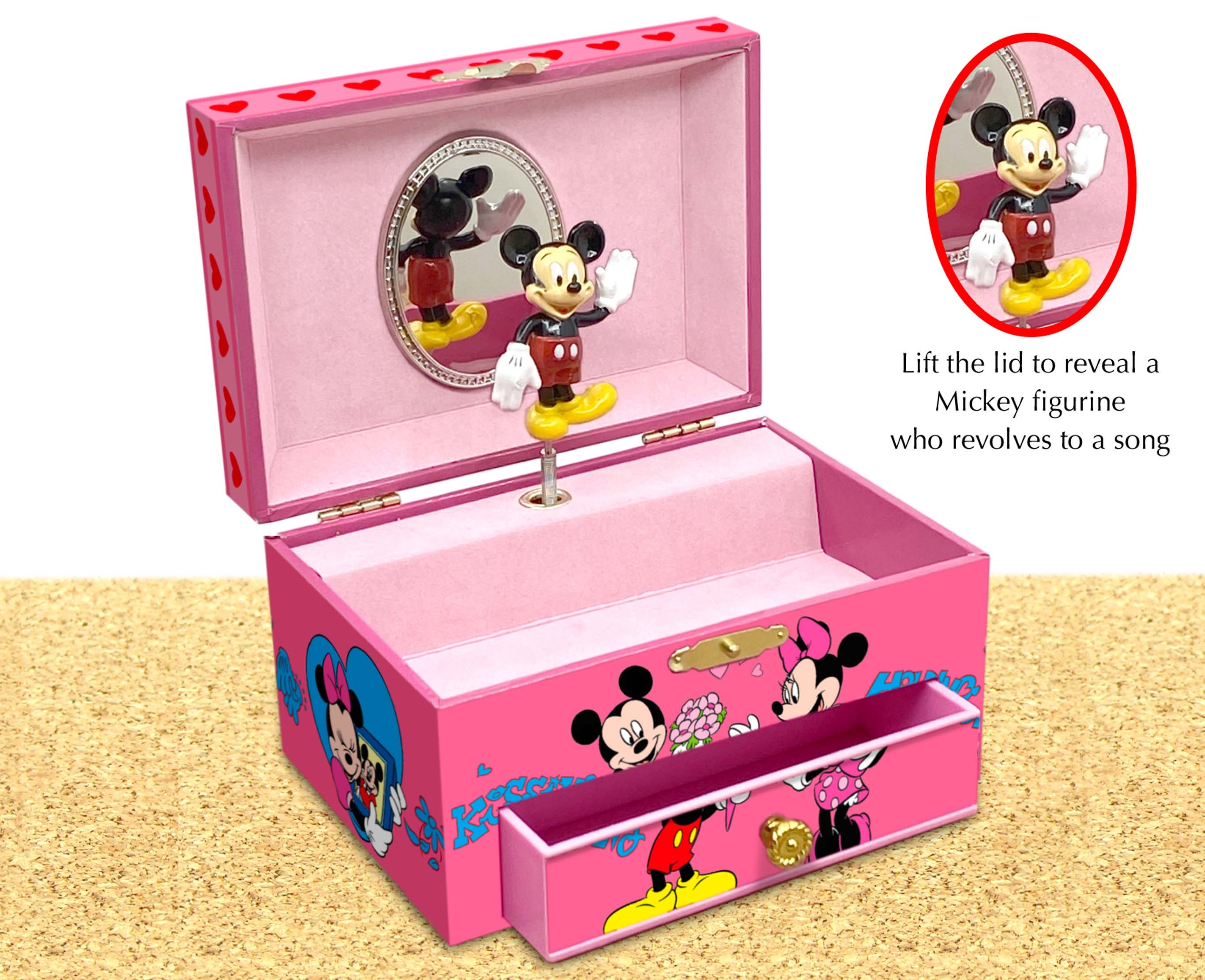 Musical Jewelry Box Mickey Mouse Vintage Musical Jewelry Etsy