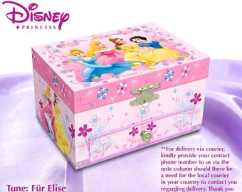 Spieluhr-Schmuckkästchen - Disney Princess, Vintage Spieluhr-Schmuckkästchen, Spieluhr-Schmuckkästchen, Spieluhr-Schmuckkästchen für Mädchen, Spieluhr
