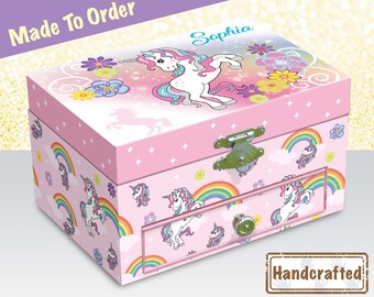 Music- Twinkle Twinkle Little Star Unicorn Jewelry Box