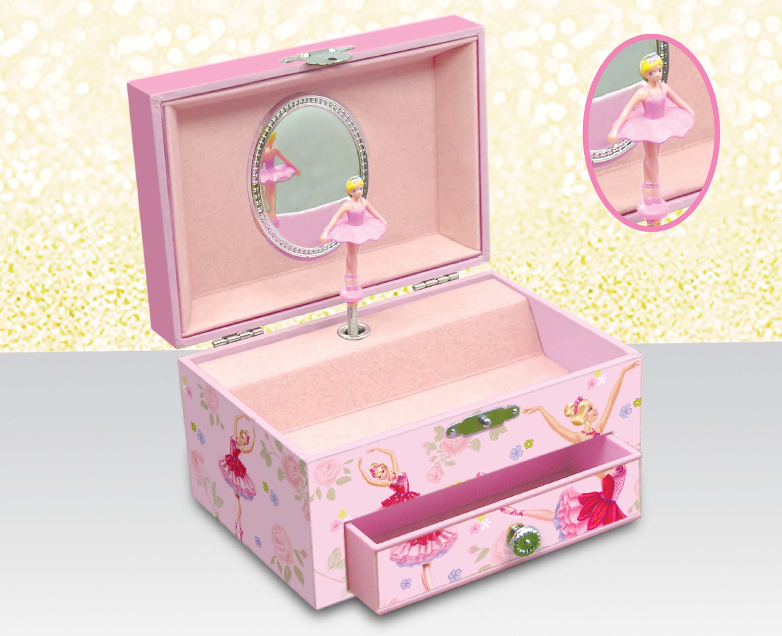 Personalized Musical Jewelry Box, Ballerina Musical Box, Gift for Girl