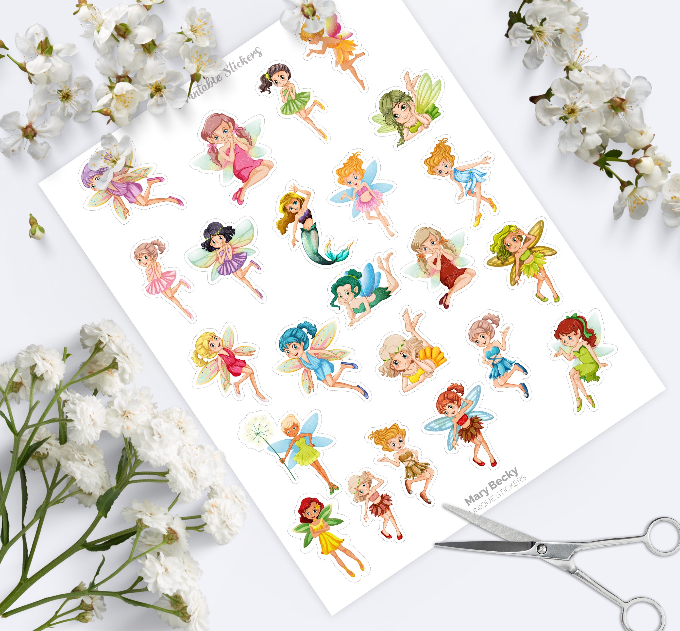 Fairy Tale Planner stickers cute fairy decals for BuJo Etsy