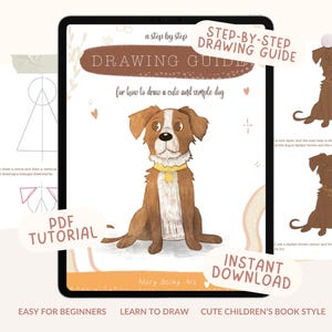 Procreate Dog Drawing Guide, Step-by-Step Tutorial (PDF)