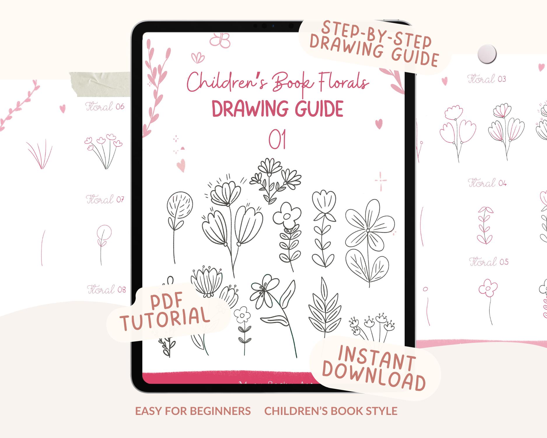 Bloem tekeningen - Etsy België, image size:1875x1500