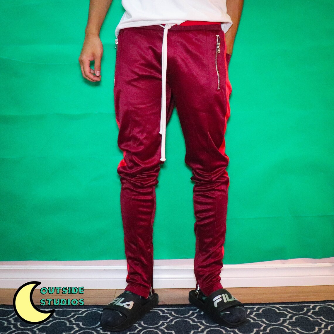 mnml track pants