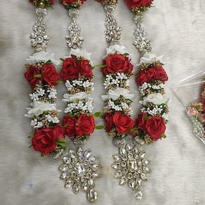 Pack of 2 Artificial Indian Wedding Varmala, Bride and Groom Mala, Wedding Ceremony Garlands, Indian wedding, Mala, Pooja Mala