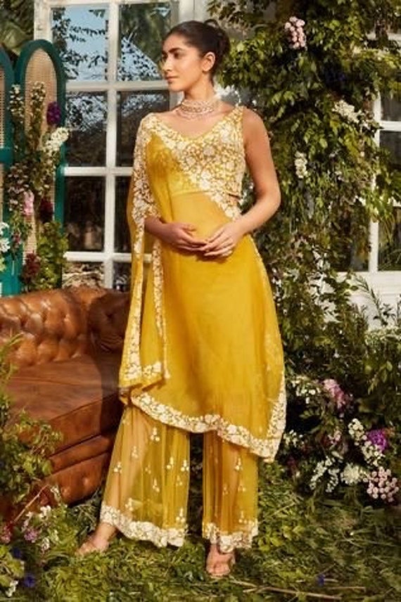 haldi dress for bride