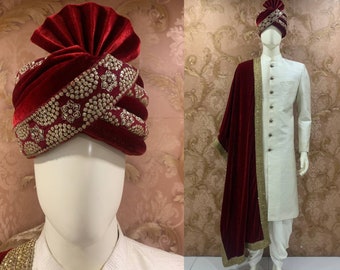 Groom Stole Pagadi Safa Pagri Groom Pagri Groom Dupatta Wedding Safa Stole For Men Indian Men Stole Dupatta For Men Wedding Sherwani Kurta