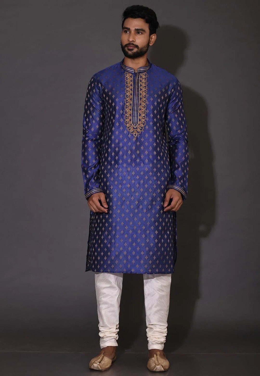 Blue Kurta Pajama/ Indian Wedding Guest/kurta Pajama Set/kurta Pajama