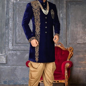 Indo Western Sherwani Groom Sherwani Wedding Sherwani for Men - Etsy