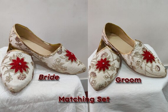 Mojri vrouwen Mojri mannen bruiloft jutti bruidegom schoen - Etsy Nederland