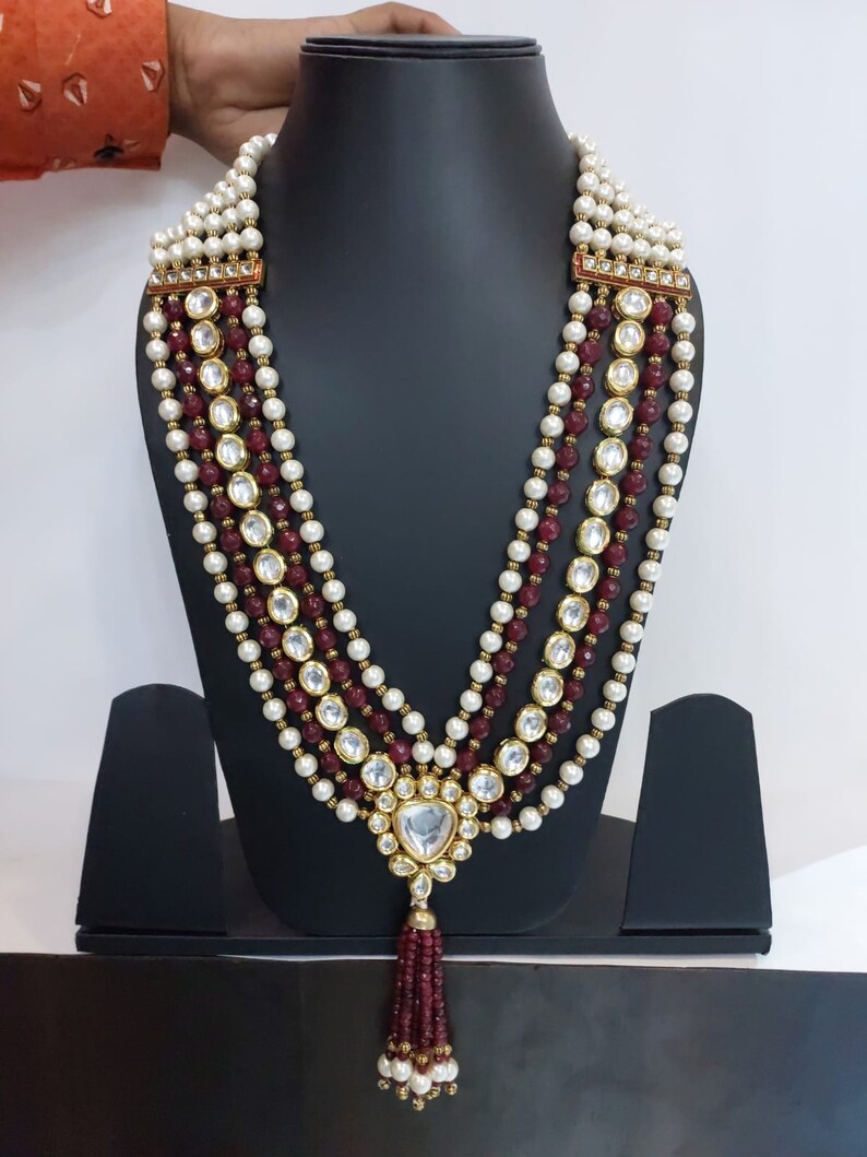Collana da sposo di design: Mala Sherwani per matrimonio indiano immagine 3