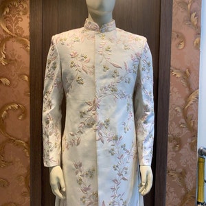 Wedding Sherwani Groom Sherwani Men Wedding Groom Sherwani Embroidered Sherwani Bollywood Replica Pakistani Sherwani Kurta Pajama For Men