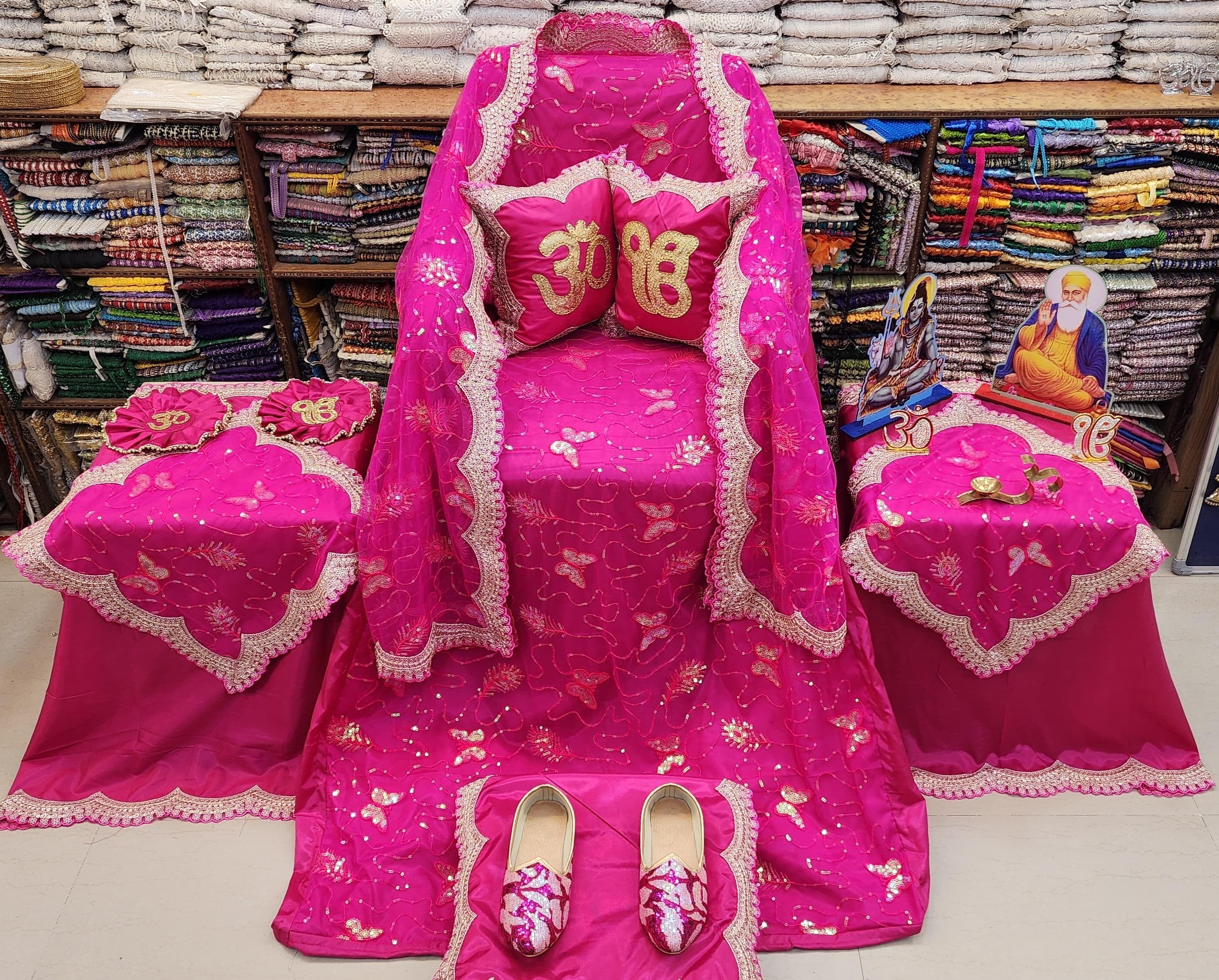 Jai Guruji Satsang Guruji Chola Set Of 11 pcs .Customise Guruji chola set.