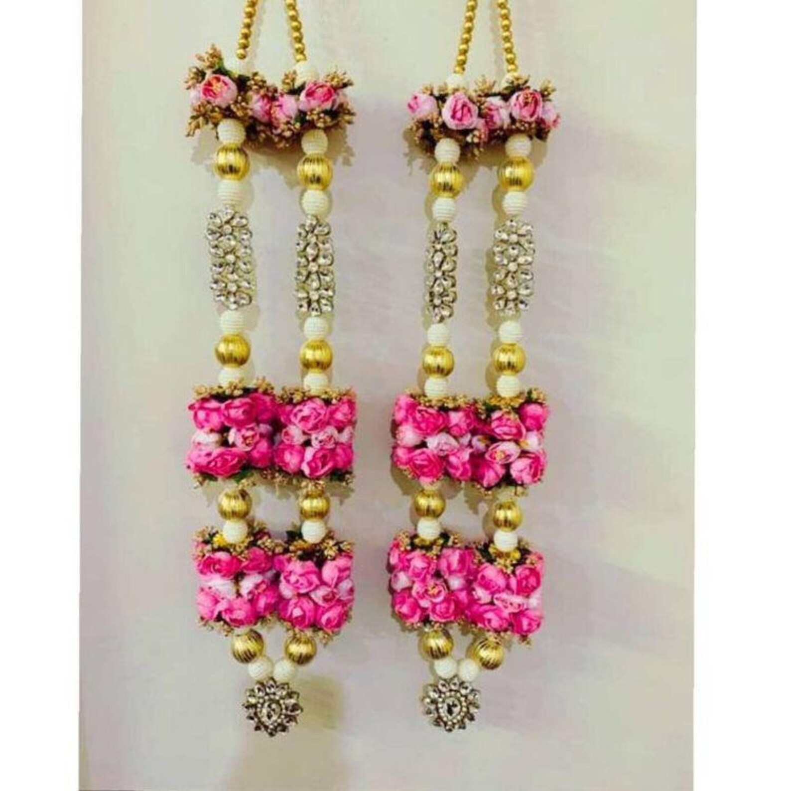 Pack of 2 Artificial Indian Wedding Varmala Bride and Groom Etsy