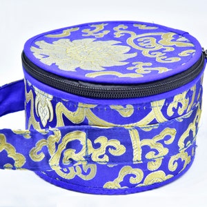 Singing Bowl carrying case/ Box jewelry or gift box, antique Hand Carry Made in Nepal, hand  sew silk made