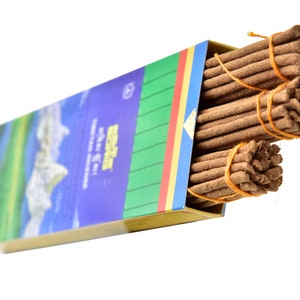 Tibetan Natural Incense 60 Sticks-Spiritual & Medicinal Relaxation 8 long sticks By Tibetan Refugees Hand Made in Nepal image 1