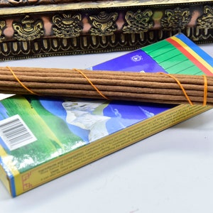 Tibetan Natural Incense 60 Sticks-Spiritual & Medicinal Relaxation 8 long sticks By Tibetan Refugees Hand Made in Nepal image 2