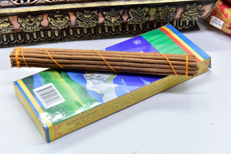 Tibetan Natural Incense 60 Sticks-Spiritual & Medicinal Relaxation 8 long sticks By Tibetan Refugees Hand Made in Nepal image 2