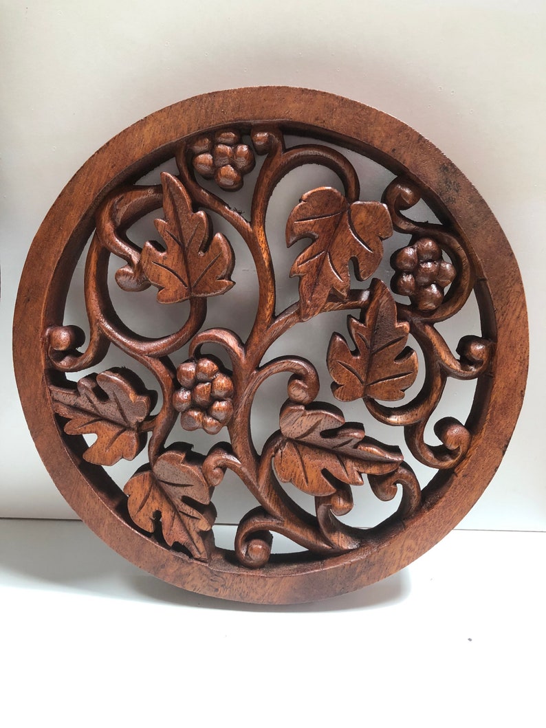 Tree of Life Mendallion Wall Hanging,wood Carving,hand Made ,home Decor,wall Art ,wall