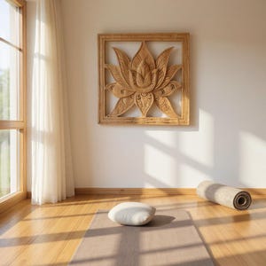 Lotus flower ,wall panels,home decor,wall art statue