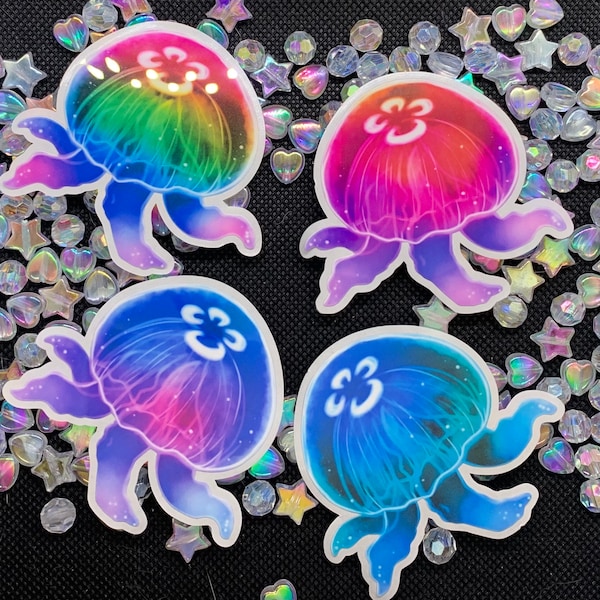 Moon Jellyfish Sticker