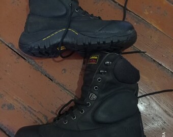 doc marten steel toe work boots