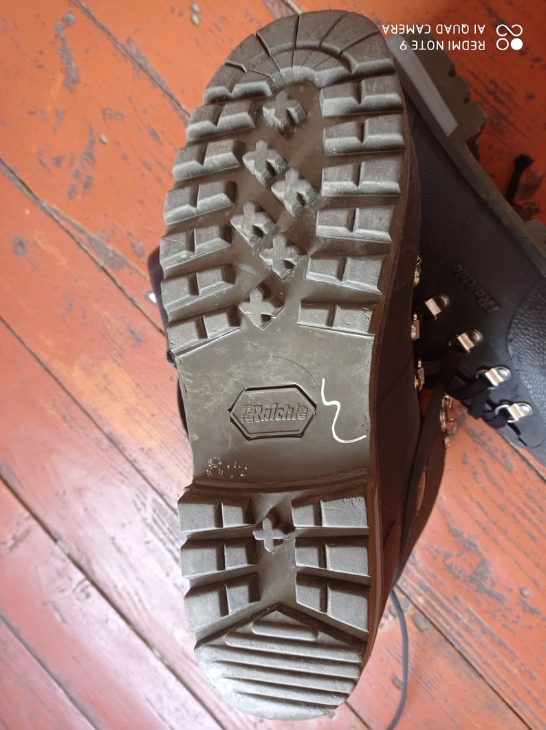 Vintage Swiss hiking boots Raichle Size 8.5/trekking boots Etsy
