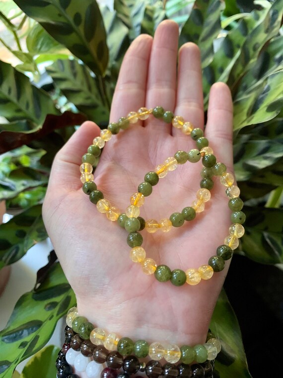 Jade and citrine best sale bracelet
