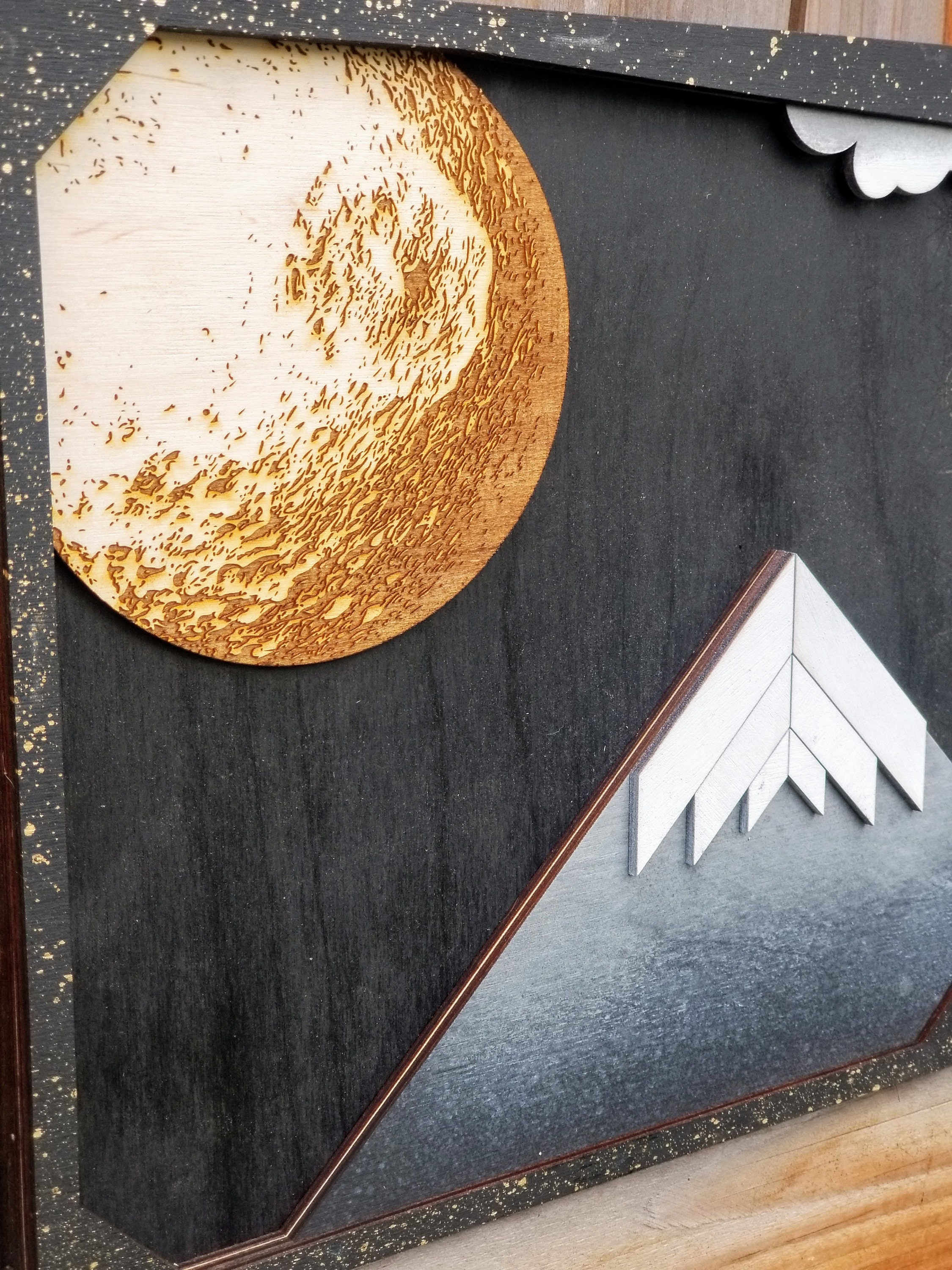 Wooden Wall Art Geometric Wood Art Wooden Wall Art Hanging Etsy