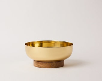 Footed Brass Centerpiece Bowls, Medium , 11.5"