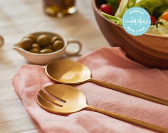 Wabi Brass Serving Utensil Set