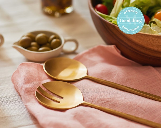 Wabi Brass Serving Utensil Set