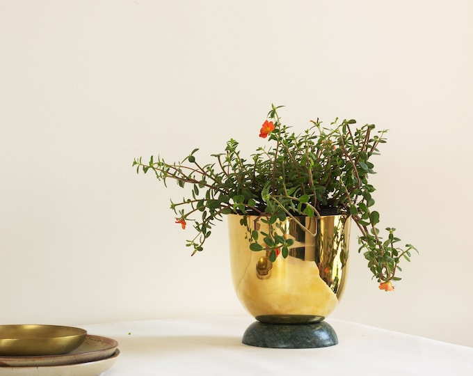 Heirloom Brass Planter