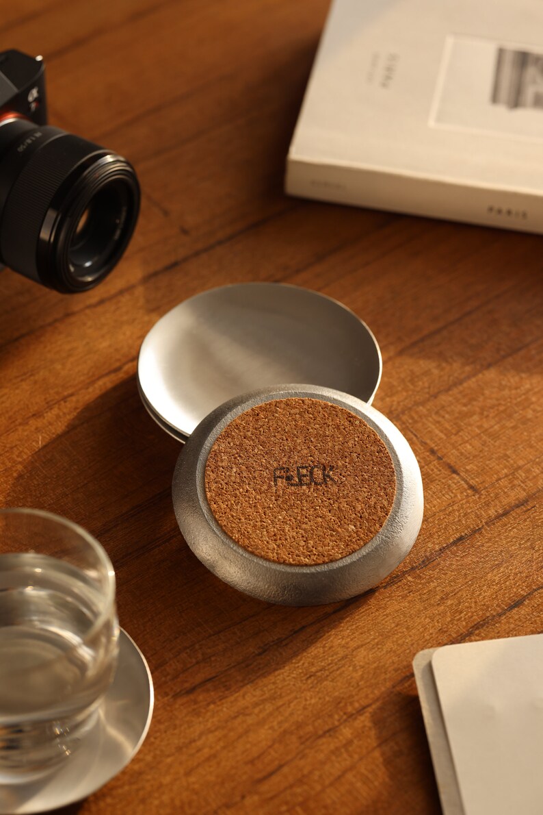 Chrome Coasters, Set of 4 - Thumbnail 4