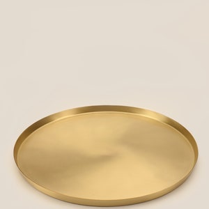 Heirloom Brass Round Serving Tray image 6