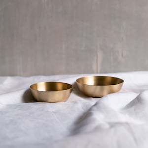 Heirloom Brass Nut Bowls, Set of 2