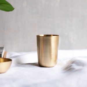 Hammered Brass Tumbler