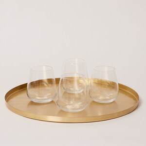 Heirloom Brass Round Ottoman Tray, Large, 16.5" image 6