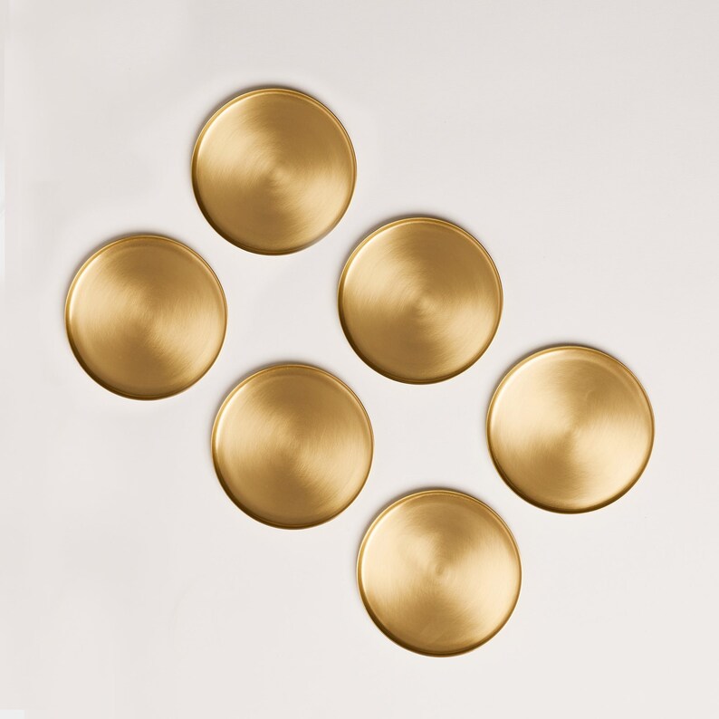 Heirloom Solid Brass Coasters Set - Thumbnail 2