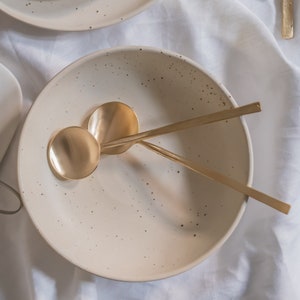 Wabi Flatware Brass Gold Spoon Fork Knife Set image 4