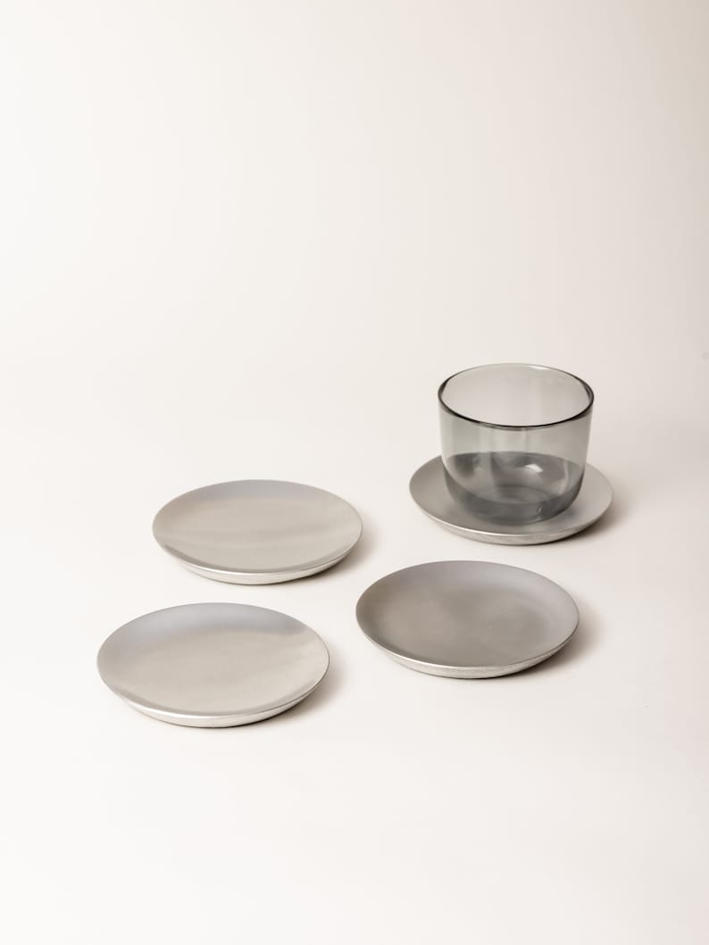 Chrome Coasters, Set of 4