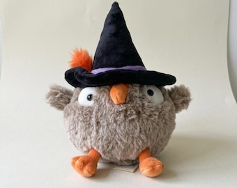 Jellycat Heccaty Hootnightly Owl Plush Halloween Witch Hat Pre