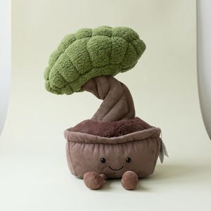 Amuseable Bonsai Tree Plush Cute Indoor Plant Decor Stuffed Animal Gift for Kids Collectors Jellycat